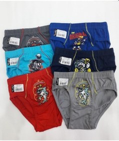 Resim Tutku 0138 Erkek Çocuk Renkli Slip Külot 6 Adet 