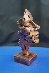 Resim Özel Tasarım Dekoratif Yüz Heykel Biblo Ev Dekor & Hediyelik Aksesuar 25 Cm Bronz 