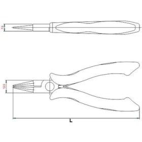 Resim Izeltaş Elektronikçi Yuvarlak Uçlu Kargaburun 