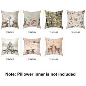 Resim Novahub Noel Şeftali Kadife Yastık Kılıfı 45x45cm, Çok Renkli, Ev Dekorasyonu Çok Renkli 