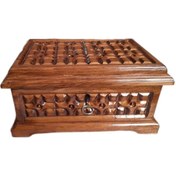 Resim AS ÇEYİZ Ahşap Oyma Sandık Ahşap Kutu Kilitli Oyma Sandik Takı Sandığı Hediyelik Ahşap Oyma Maras Sandigi 