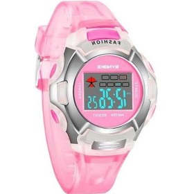 Resim Novahub Çocuklar İçin Su Geçirmez Işıklı Spor Saat 99329 Pembe Çok Renkli Çok Renkli 