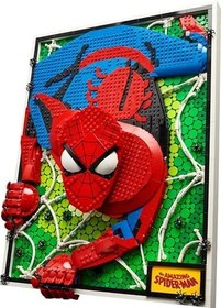 Resim LEGO ART İnanılmaz Örümcek Adam 3 Boyutlu Duvar Sanatı Yapım Seti, İnşa Edilebilir Kanvas Poster, Süper Kahraman Ev Dekorasyonu, Yaratıcı Aktivite, Genç ve Yetişkinler İçin Çizgi Roman Hediyesi 31209 