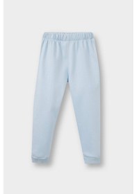 Resim Defacto Kız Bebek 2li Takım Baskılı İçi Yumuşak Tüylü Sweatshirt Eşofman Altı F0548a525wnbe343 Mavi 