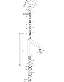 Resim Hansgrohe Metropol Tek Kollu Lavabo Bataryası 260 Çubuk Volan, Bas- Aç Gider Seti İle, Çanak Lavabolar İçin Satin Siyah Siyah 