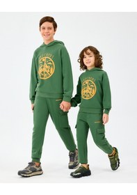Resim Skechers B Lw Fleece Sweatshirt Büyük Erkek Çocuk Haki Sweatshirt Sk2520089-1629 Haki 