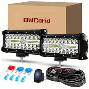 Resim Cloudstore 17 78 Cm Led Aydınlatma Çubuğu 2 Adet Açma Kapama Röleli Sigorta Kablosu Kamyonet Suv Atv Tekne 