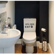 Resim Exıt Klozet Sticker 