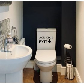 Resim Exıt Klozet Sticker 