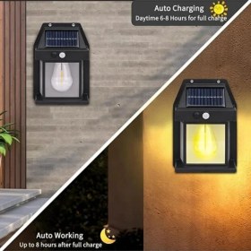 Resim Popüler Sepet Solar Rustik Ampullü Duvar Lambası - Gün Işığı 