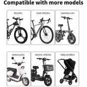 Resim Besthome1 360 Dön. Çok Fonksiyonlu Bebek Arabası-bisiklet-motosiklet, 2'li Telefon+bardak Tutucu 