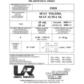 Resim Seat Altea Xl - Toledo Yatay Söktak 