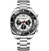 Resim Fochsia Lıge Erkek Genç Spor Saati Gümüş Beyaz Kadran Multifonksiyon Takvimli Işıklı Diğer 