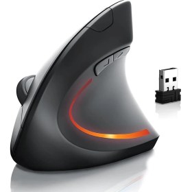 Resim Kablosuz Optik Ergonomik Dikey Mouse 1600 Dpı Dizüstü, Masaüstü, Yoğun Kullanım 