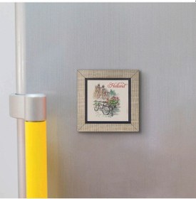 Resim Hollanda Bisklet Görseli Baskılı Mdf Magnet 7x7 148 