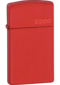 Resim Ehediye Zippo Çakmak Bayan Kırmızı Slim Logo 1633Zl-000018 