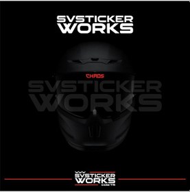 Resim Chaos Vizör Sticker Kask Vizör Sticker Tüm Kasklar Uyumlu 1 Adet Kırmızı 