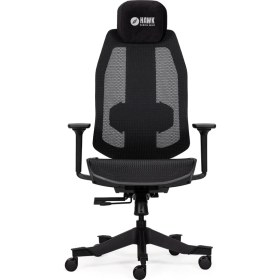 Resim Hawk Gaming Chair Nova Siyah Oyuncu Koltuğu Ayarlanabilir Oturak Eğimi ile Konforlu Destek 