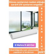Resim Premium İz Bırakmaz İç Göstermez Gizlilik Ofis Salon Banyo Uv Koruyucu Buzlu Cam Film 2metre X 60 Cm 
