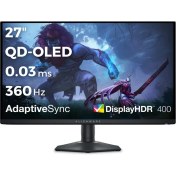 Resim Dell Alienware AW2725DF 27 2560X1440 360Hz 0.03 Ms HDMI Dp Type-C Hdr Trueblack 400 Qd-Oled Gaming Monitor 