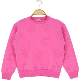 Resim Atabay Kids ATABAY KİDS 155-01-25 KIZ BLUZ YAPRAK BASKILI 2 İP 4/8 YAŞ 
