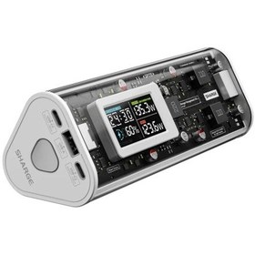 Resim Sharge 170W -Yüksek Güçlü Ve Şeffaf Tasarımlı Gan Powerbank-Beyaz 