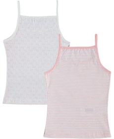 Resim Civil Girls Fiyonk Aksesuarlı Kurdele 2-10 Yaş Kız Çocuk 2'li Atlet - Standart / 10-11 Yaş 