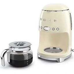 Resim Esranın Dünyası Smeg DCF02CREU Filtre Kahve Makinesi, Krem 