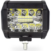 Resim Teltree 4 İnç 20 Led 60w Suv Modifiye Feneri, Dayanıklı Kompakt Araba Led Çalışma Işığı, Yeni Üçlü Lensli 