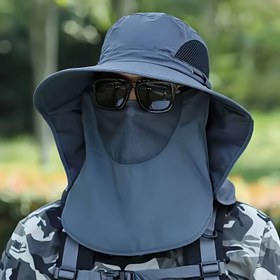Resim 1 Stil - Erkek ve Kadınlar için Temel Yazlık Geniş Kenarlı Güneş Şapkası, 4 Renk Seçeneğiyle Balıkçılık, Plaj ve Bisiklet İçin Mükemmel 