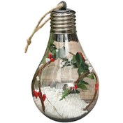 Resim Konesam Led Işıklı Şeffaf Noel Topu, Ağaç Süsü, Pet Malzeme, Ev Ofis Dekorasyonu, 3xlr44 Pil Dahil Model 4 