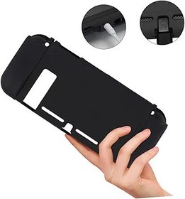 Resim Gatuida 2adet Switch İçin Dayanıklı Tpu Koruyucu Kılıf Darbelere Dayanıklı Ve Aşınmaya Karşı Taşınabilir Tasarım Oyun Konsolu Uyumlu Siyah 