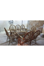 Resim KLAS BAMBU Melez Oturma Takımı 