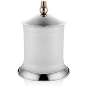 Resim Lamedore Silver Balls Kapaklı Beyaz Küçük Kavanoz 14x14x21 cm 