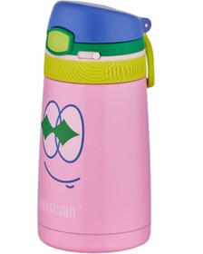 Resim Shamobo 2Lİ SET Pipetli Çelik Termos 350ml -6 Saat Isı Yalıtımı- 