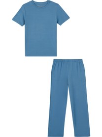 Resim Çocuklar İçin Jersey Pijama Takımı - 5-6Y 
