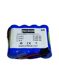 Resim Micron 4.8v 2500mah Aa Uzaktan Kumandalı Şarjlı Araba Pili (Batarya) 