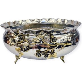 Resim El Dövme Fırfırlı Bakır Meyvelik, Salata Kasesi, S18042 