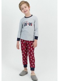 Resim Rolypoly Roly Poly 2548 Let It Snow Grimelanj Erkek Çocuk Pijama Takımı 