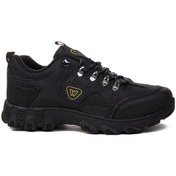 Resim TRENDYSHOES 100100161 Erkek Siyah Wand Faylon Kaymaz Taban Kışlık Spor Ayakkabı 