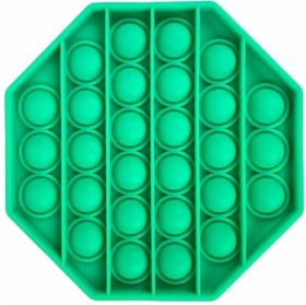 Resim Sekizgen Tek Renk Pop Push It Anti Baloncukları Bubble Fidget 