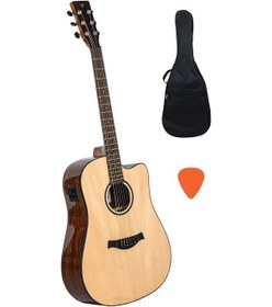 Resim Valler Va530Ceq Cutaway Elektro Akustik Gitar Parlak Cilalı 