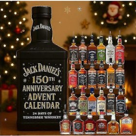 Resim 2025 Noel Advent Takvimleri Dekorasyon Akrilik 3d Olmayan Tam Stil Bir Jack Daniel Yıldönümü 