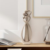 Resim 1 adet Soyut El Öpücü Çift Heykeli, Reçine Figür, Modern Dekor, İç ve Dış Mekanlar İçin İdeal, Elektrik Gerektirmez, Ev Ofis Masası, Kitaplık, Mükemmel Noel, Cadılar Bayramı, Şükran Günü, Sevgililer Günü Hediyeleri İçin 