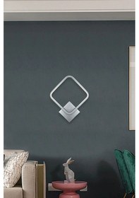 Resim Kira Aplik Gri Renk Gün Işığı Ledli Banyo Mutfak Hol Duvar Aplik Gri 