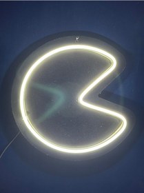 Resim Man Led Neon Dekoratif Işık Gamer Oda Süsü Beyaz 