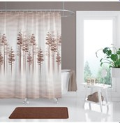 Resim Zethome Tropik Banyo Duş Perdesi 3390 Tek Kanat 1X180X200 