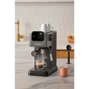 Resim Köpürtücü ve Manuel Espresso Makinesi ile Kahve Keyfi 