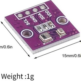 Resim Aht20 + Bmp280 Yüksek Hassasiyetli Dijital Sıcaklık, Nem Ve Barometrik Basınç Sensörü Modülü I2c Arduino Uyumlu 