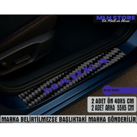 Resim Toyota Mr2 İle Uyumlu 4 Adet Karbon Kapı Eşiği Koruma 